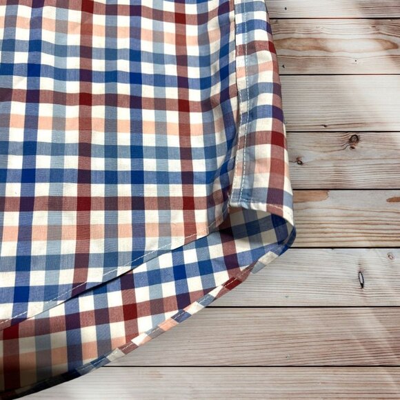 L.L. Bean Plaid Button Front Shirt Size Large - Picture 5 of 8